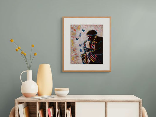 Saxophone Grasp Print