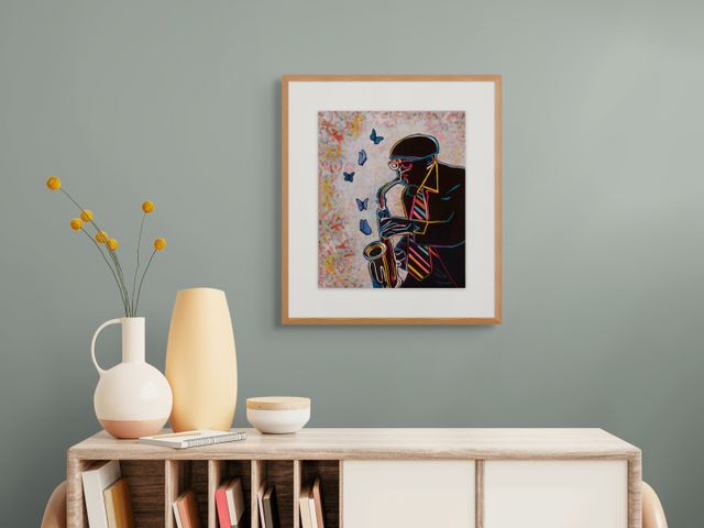 Saxophone Grasp Print