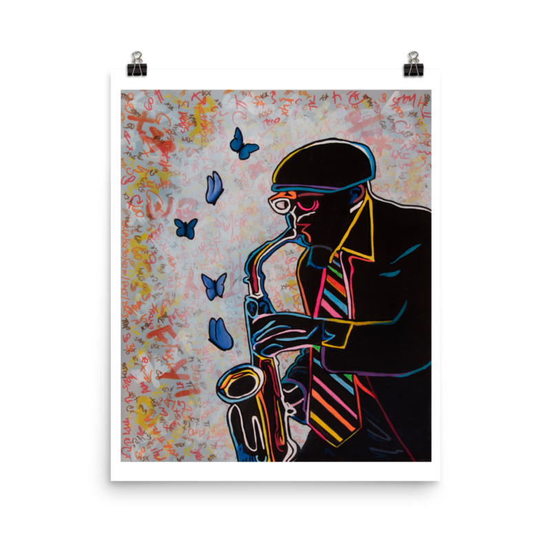 Saxophone Grasp Print